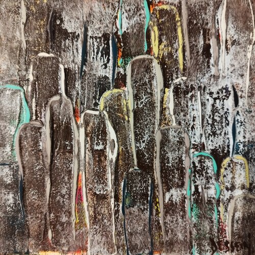 Pluie de Liberté 19 by Delphine Dessein, Painting for Sale on Select