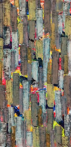 Pluie de Liberté 14 by Delphine Dessein, Painting for Sale on Select