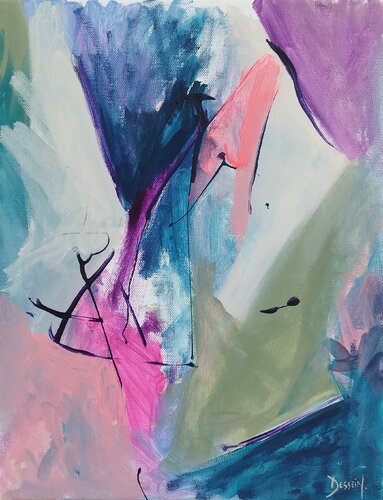 For intérieur 16 by Delphine Dessein, Painting for Sale on Select