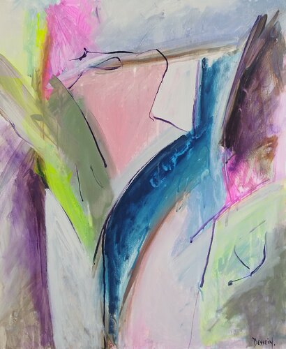 For intérieur 15 by Delphine Dessein, Painting for Sale on Select
