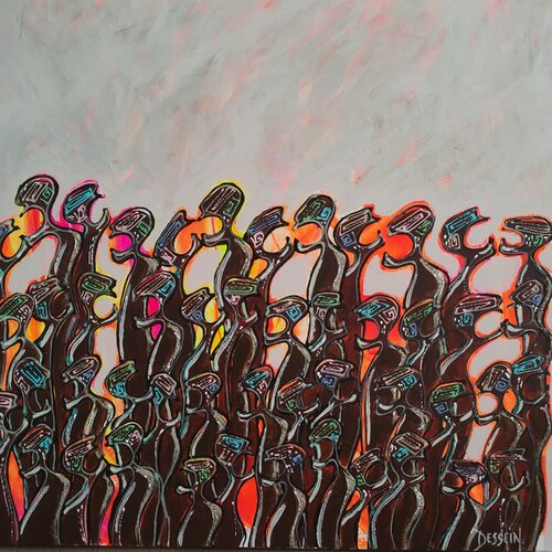 Nematoides des plaines (42) by Delphine Dessein, Painting for Sale on Select