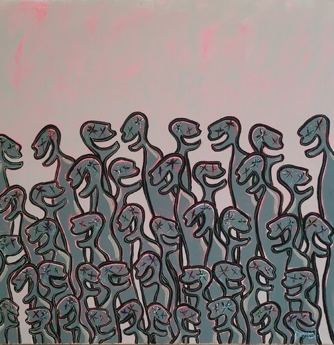 Nématoïdes des Cieux by Delphine Dessein, Painting for Sale on Select