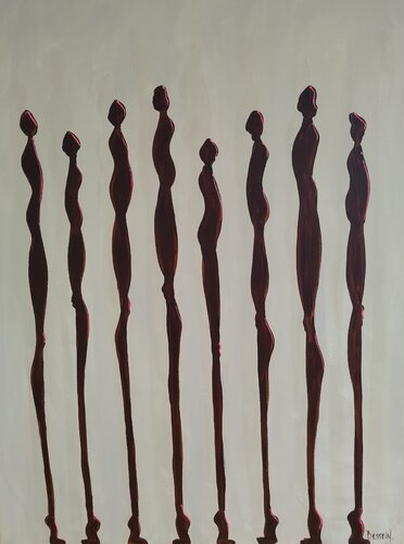 Nématoïdes et la présence des Absents by Delphine Dessein, Painting for Sale on Select