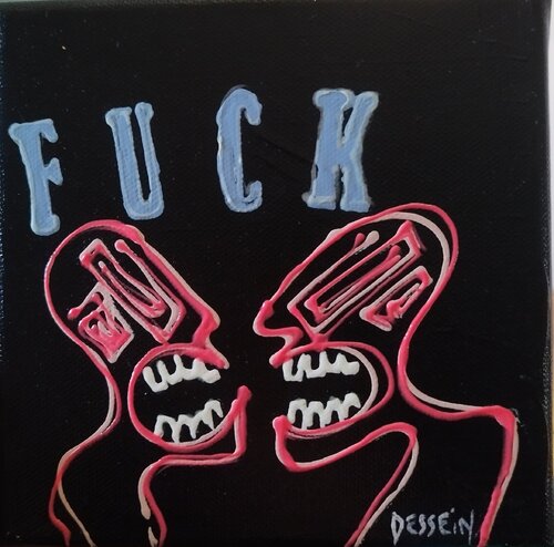 Fuck 8 by Delphine Dessein, Painting for Sale on Select