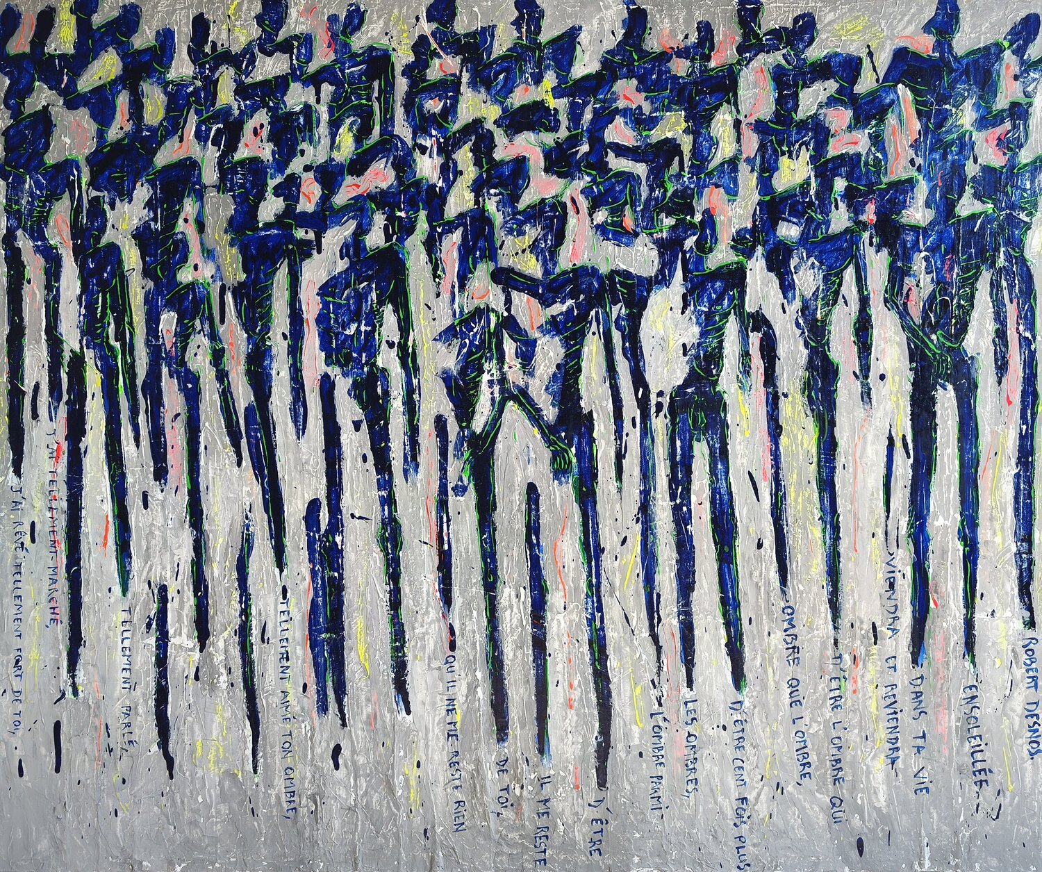 En attendant la Liberté 3 Delphine Dessein Original painting for sale