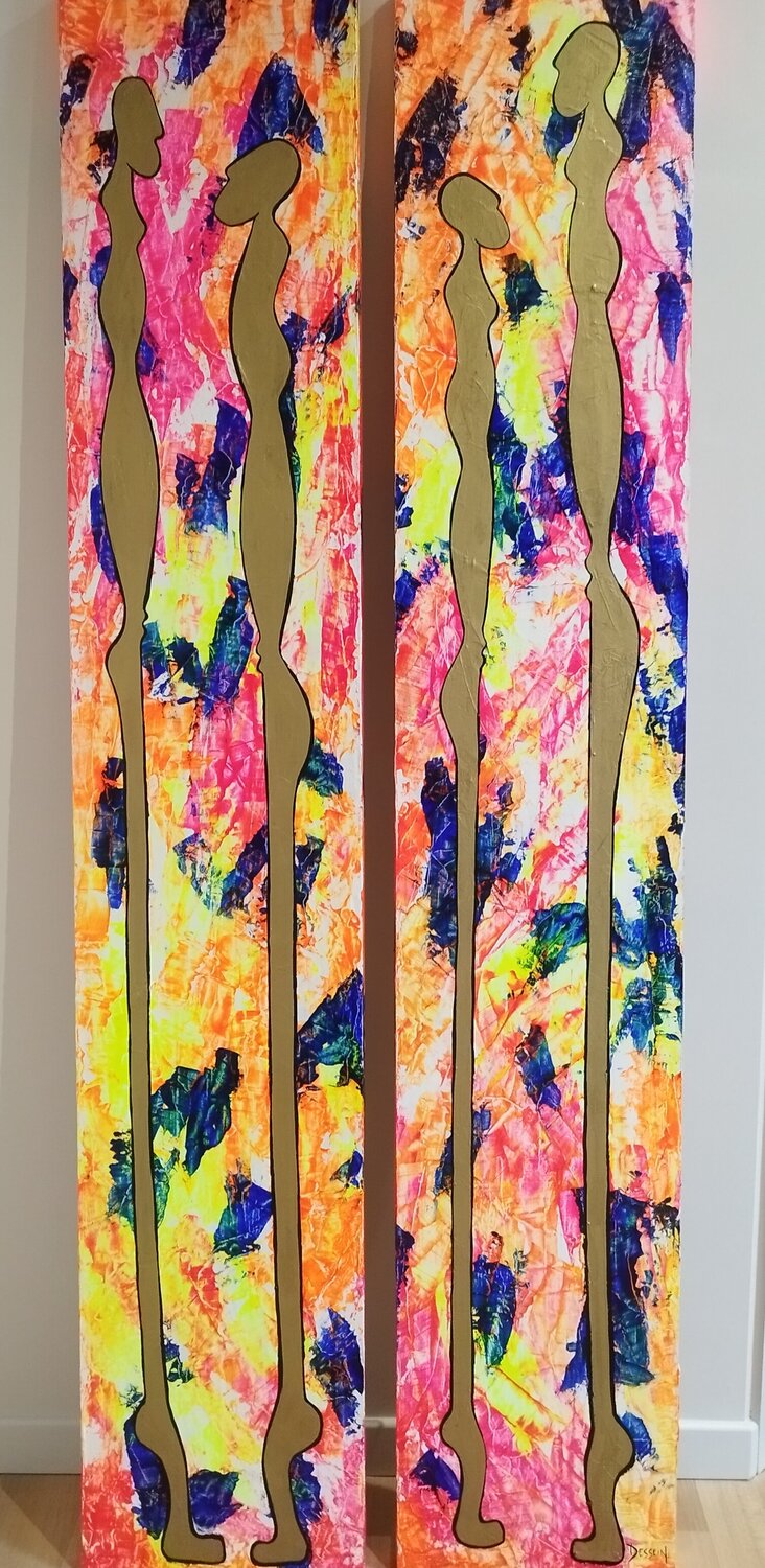 Nématoïdes 10 bis Delphine Dessein Original painting for sale