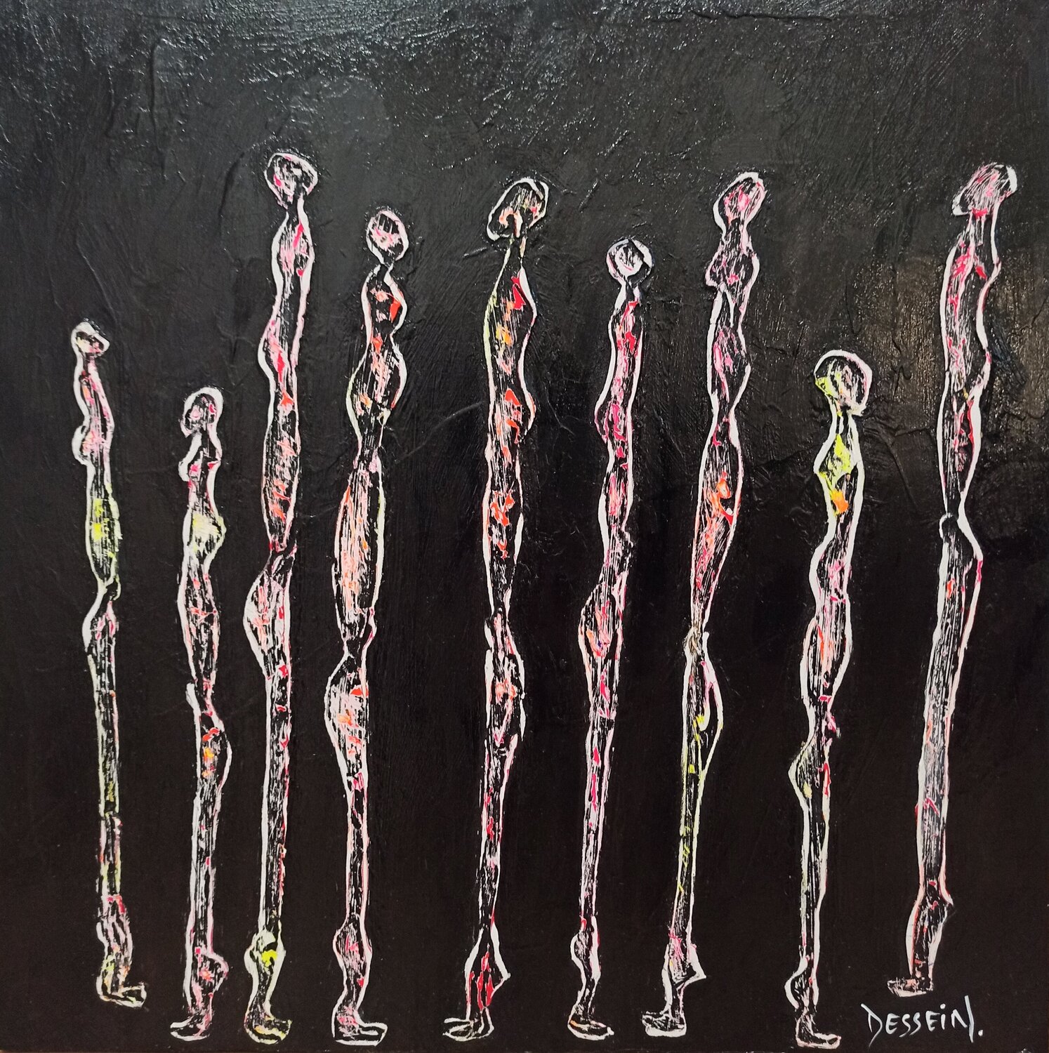 Nématoïdes 28 Delphine Dessein Original painting for sale