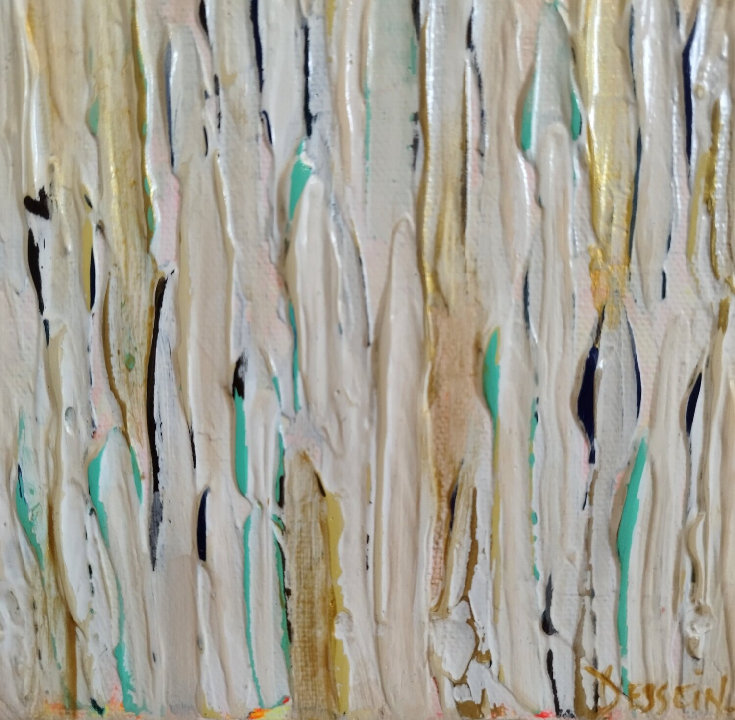 Pluie de liberté 20 Delphine Dessein Original painting for sale