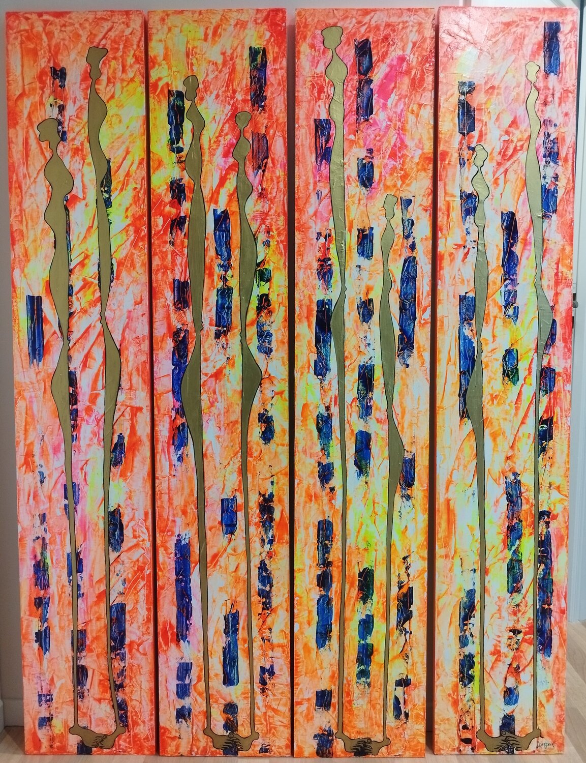 Nématoïdes 10 Delphine Dessein Original painting for sale
