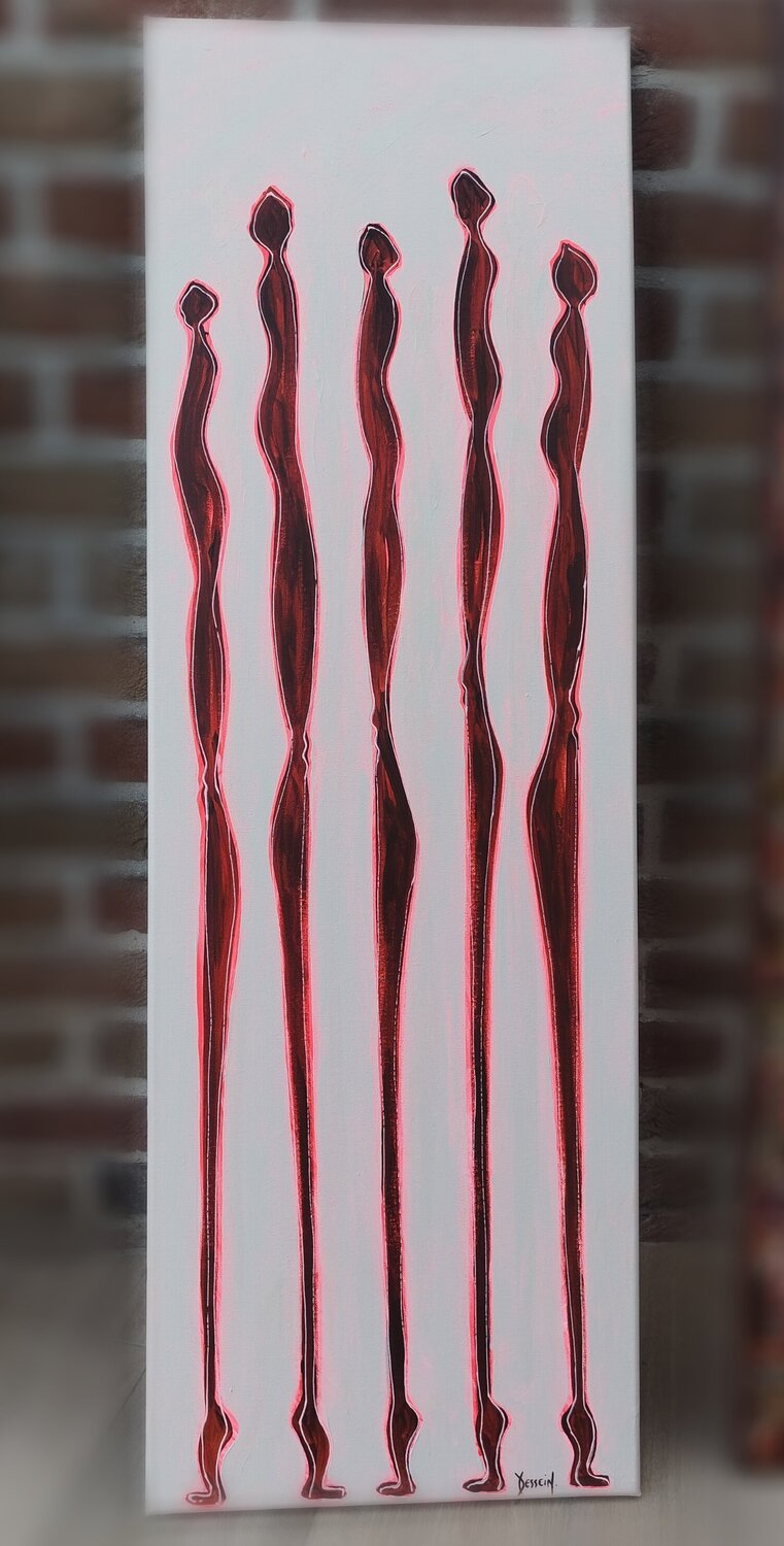 Nématoïdes et la présence des Absents Delphine Dessein Original painting for sale