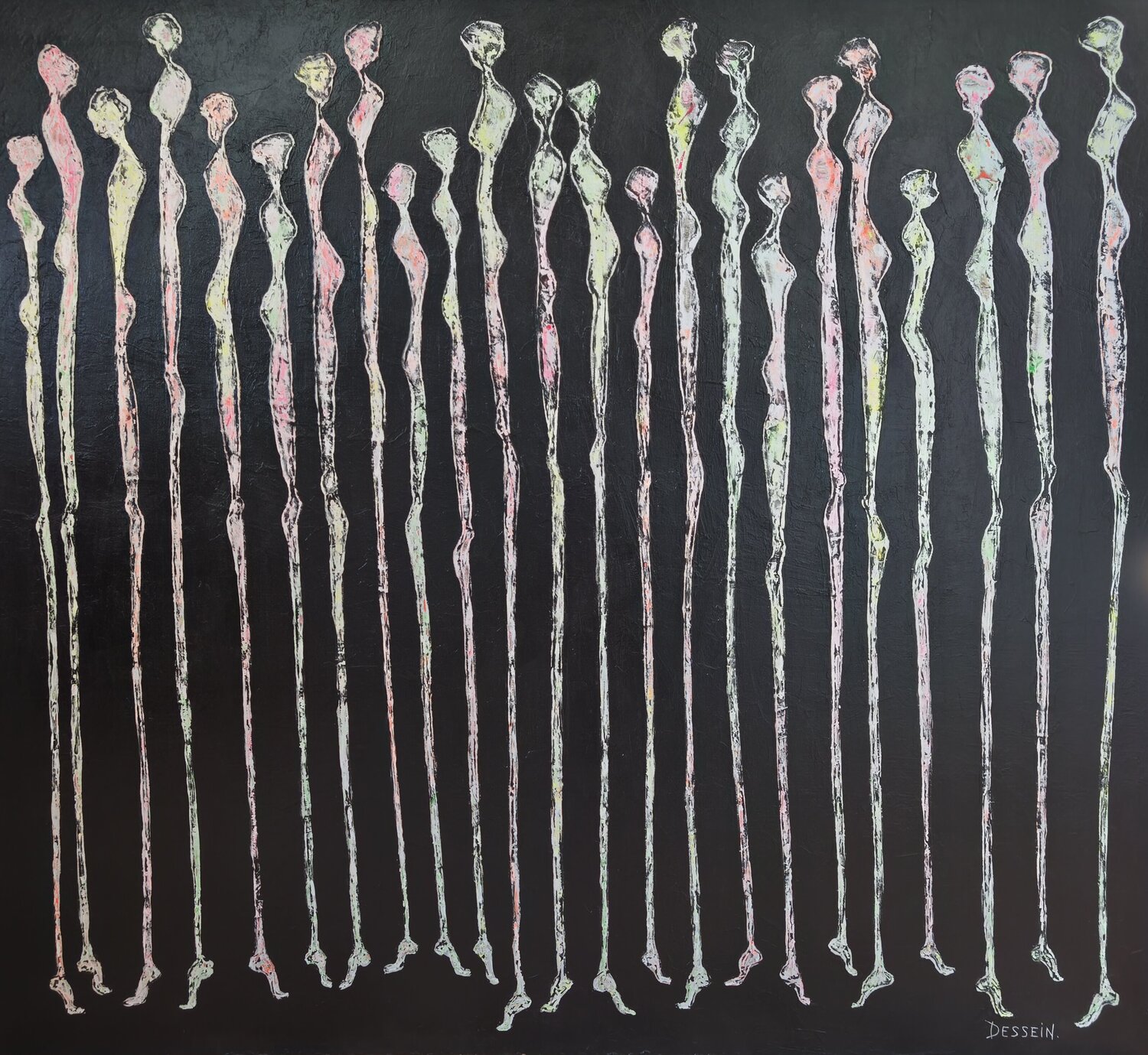 Nématoïdes 3 Delphine Dessein Original painting for sale