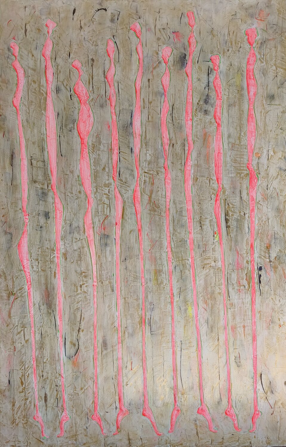 Nématoïdes 12 Delphine Dessein Original painting for sale
