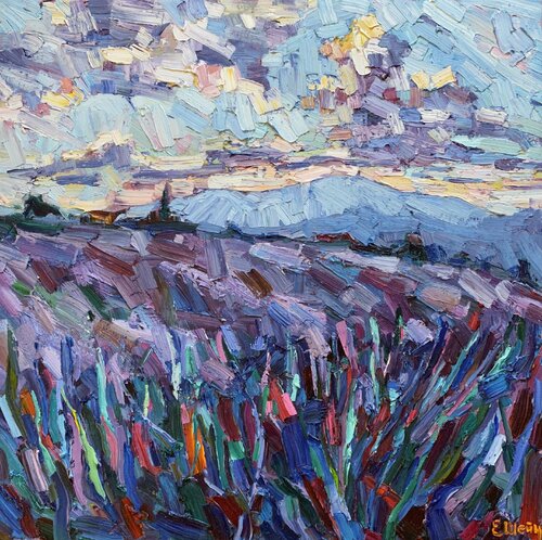 Windy day in Provence by Genia Sheyn, Painting for Sale on Select