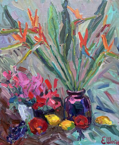Birds of Paradise by Genia Sheyn, Painting for Sale on Select