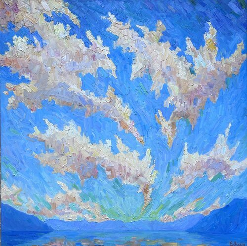 There beyond the horizon (L'envol) by Genia Sheyn, Painting for Sale on Select