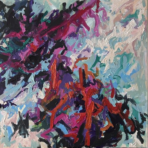 Water reflections by Genia Sheyn, Painting for Sale on Select