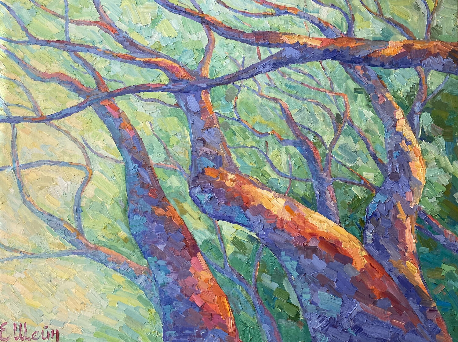 Reaching for the Light Genia Sheyn Original painting for sale