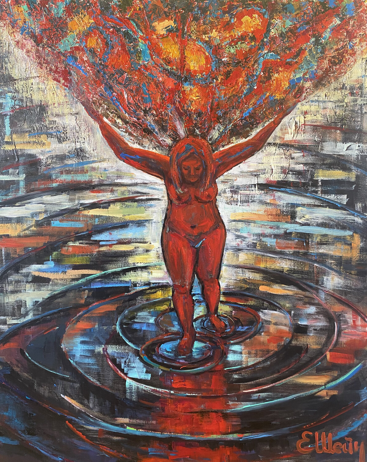 The sweet burden Genia Sheyn Original painting for sale