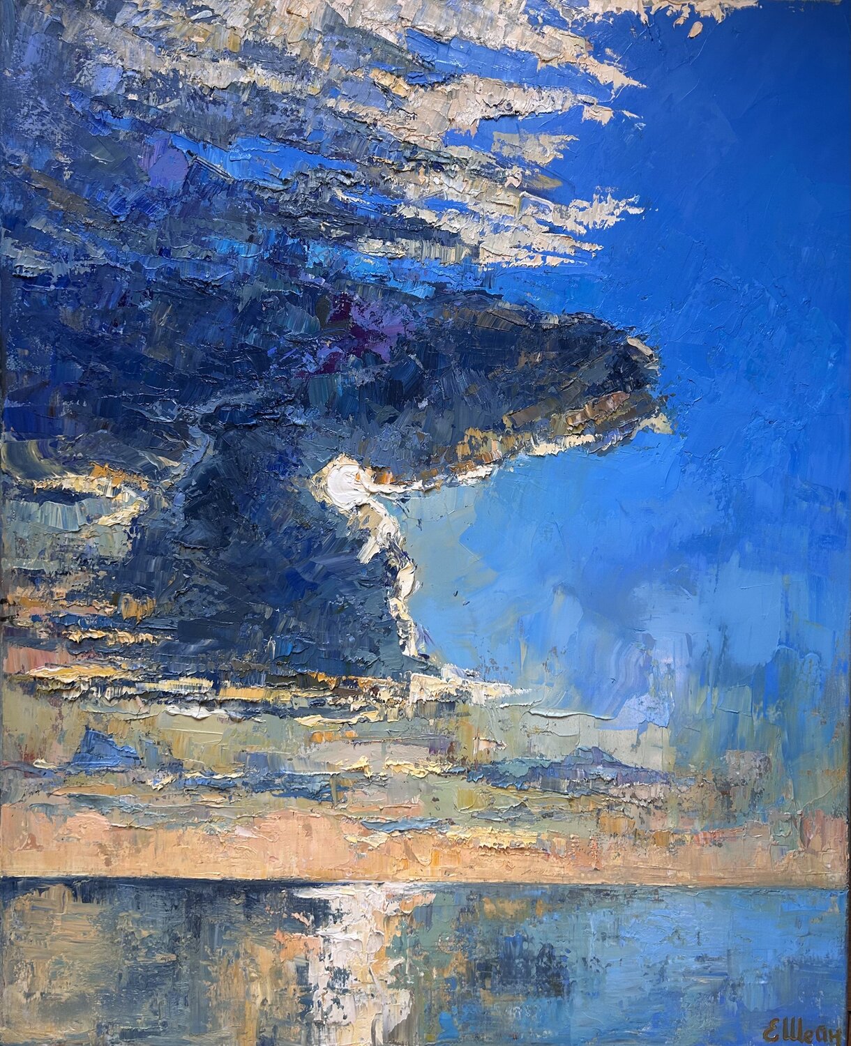 Swallowed sun Genia Sheyn Original painting for sale