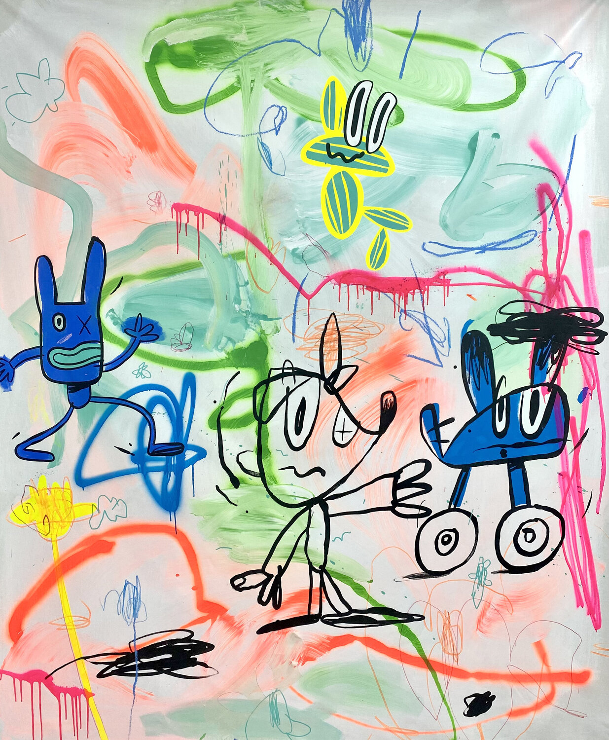 RAT PAC Jose Palacios Original painting for sale