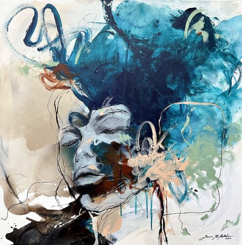 Bad Hair Day by Jasmin Yli-Huhtala, Painting for Sale on Select