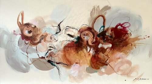 Unboxing My Heart by Jasmin Yli-Huhtala, Painting for Sale on Select