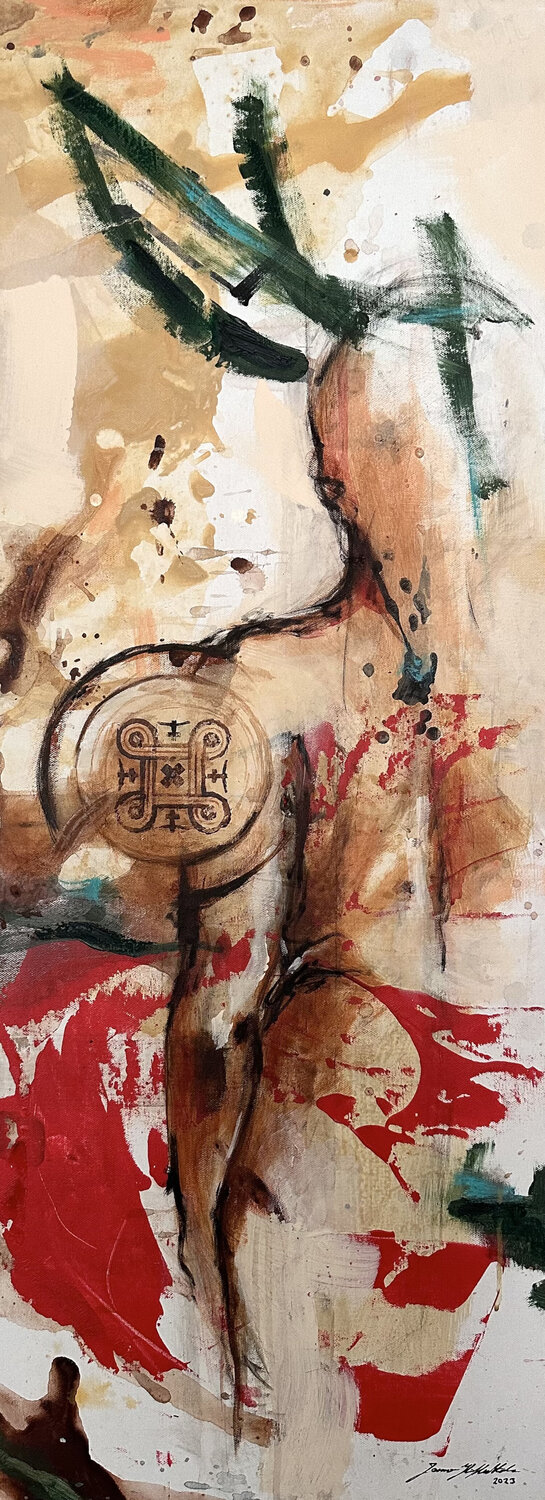 Protector / Suojelija Jasmin Yli-Huhtala Original painting for sale