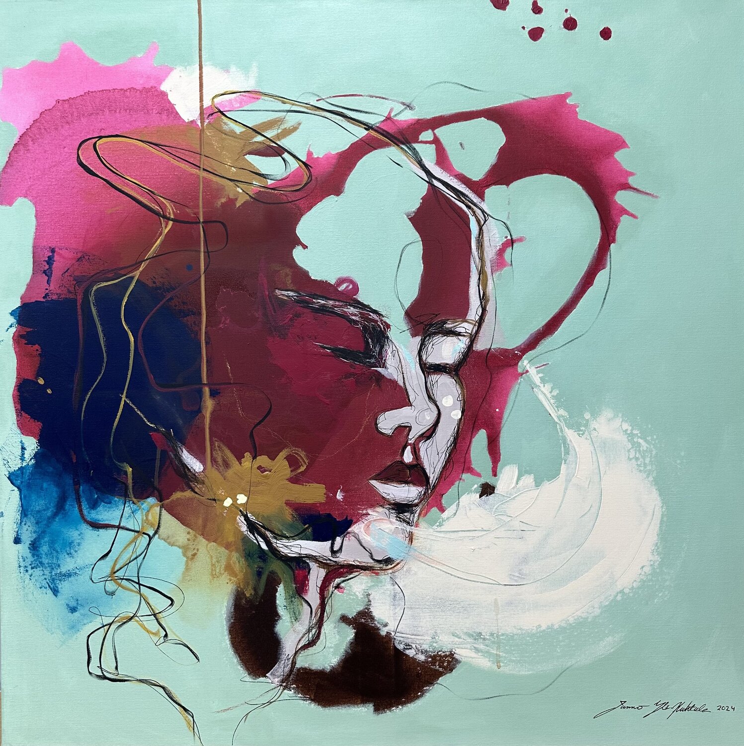 Ideal Illusion Jasmin Yli-Huhtala Original painting for sale