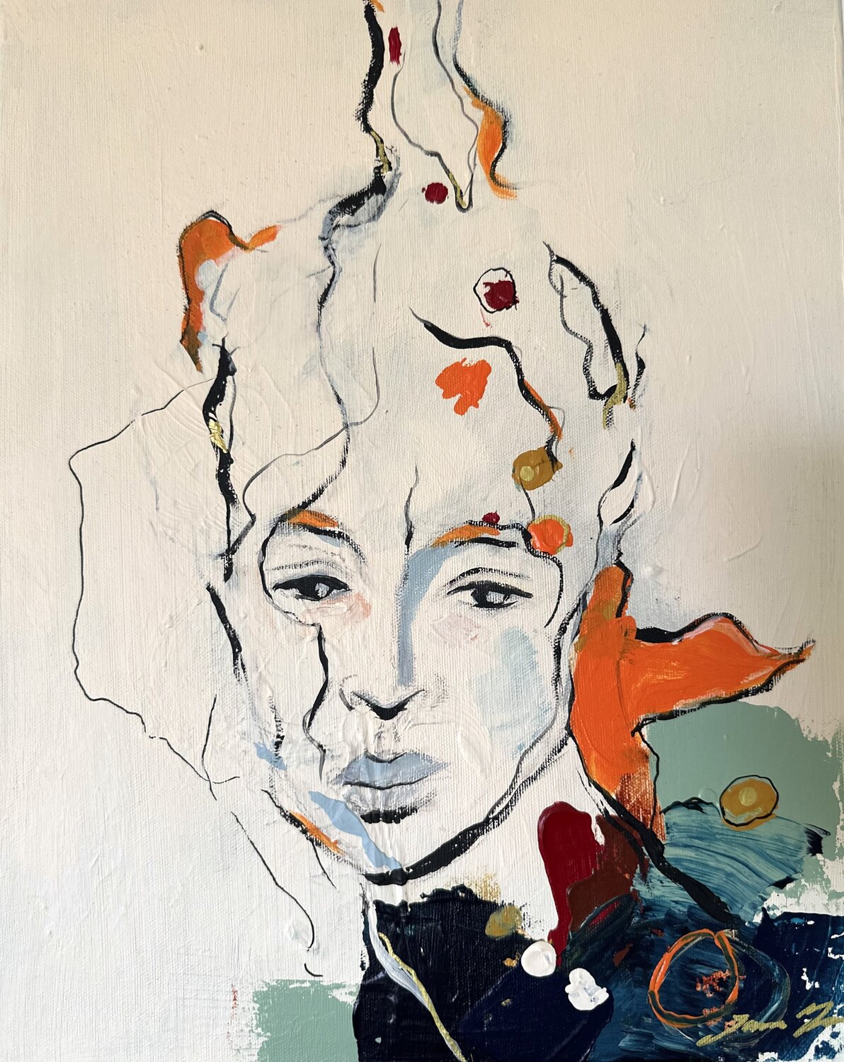 The Interface Jasmin Yli-Huhtala Original painting for sale