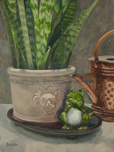 and then the frog said to the lion . . . by Shawn Sullivan, Painting for Sale on Select