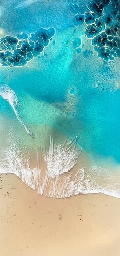 The beach by Ana Hefco, Painting for Sale on Select