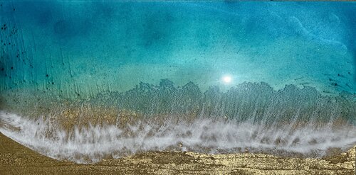 Gold Glimmers Of Hope by Ana Hefco, Painting for Sale on Select