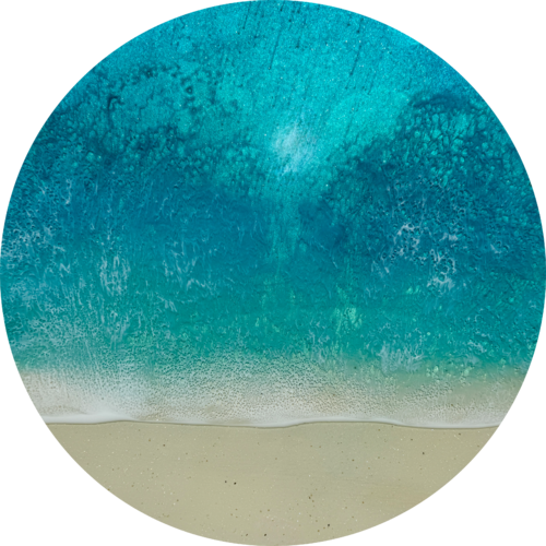 Round ocean #107 by Ana Hefco, Painting for Sale on Select