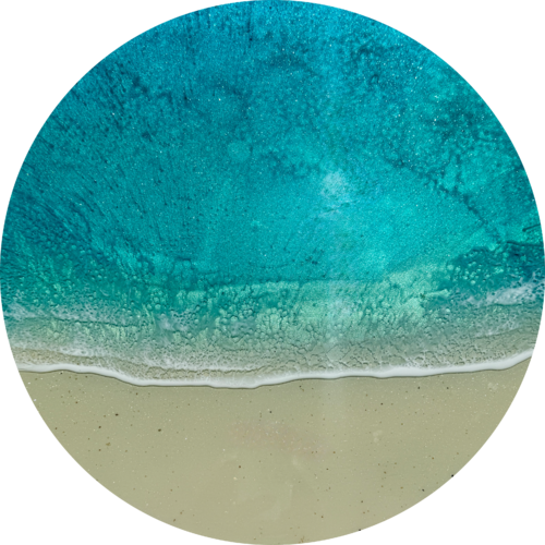 Round ocean #102 by Ana Hefco, Painting for Sale on Select