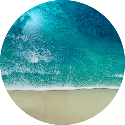 Round ocean #104 by Ana Hefco, Painting for Sale on Select