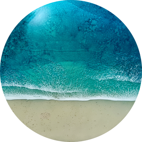 Round ocean #105 by Ana Hefco, Painting for Sale on Select