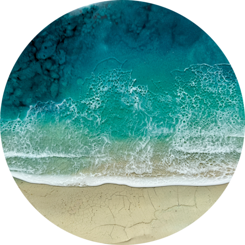 Round ocean #106 by Ana Hefco, Painting for Sale on Select