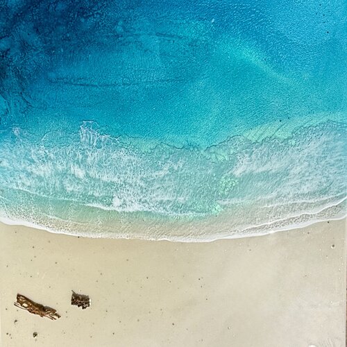 The Quiet Beach by Ana Hefco, Painting for Sale on Select