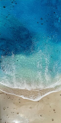 Quiet Blue by Ana Hefco, Painting for Sale on Select