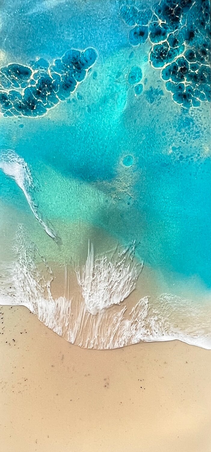 The beach Ana Hefco Original painting for sale