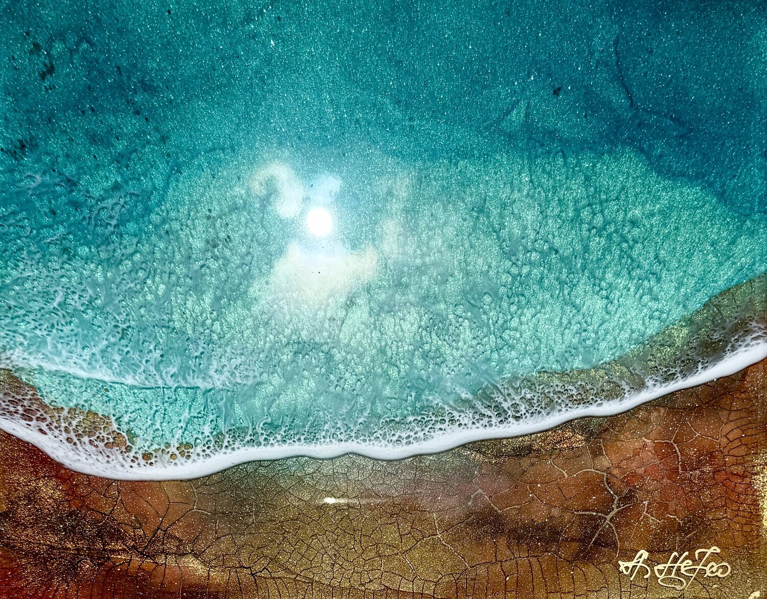 Salted Silence Ana Hefco Original painting for sale