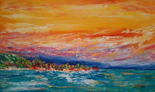Tropische Insel by Kerstin Meyer, Painting for Sale on Select