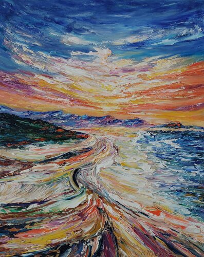 An der Küste by Kerstin Meyer, Painting for Sale on Select