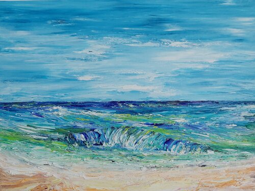 Am Meer by Kerstin Meyer, Painting for Sale on Select
