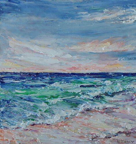 Am Strand by Kerstin Meyer, Painting for Sale on Select