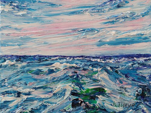 Wellengang by Kerstin Meyer, Painting for Sale on Select