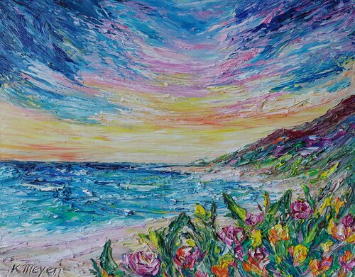Erinnerungen an Urlaub by Kerstin Meyer, Painting for Sale on Select