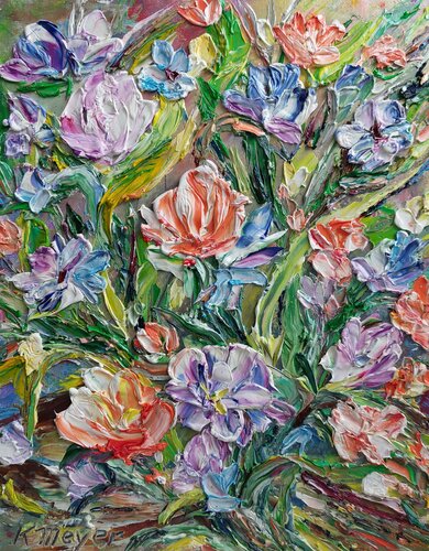 Blumen by Kerstin Meyer, Painting for Sale on Select