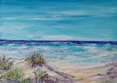 Am Strand by Kerstin Meyer, Painting for Sale on Select