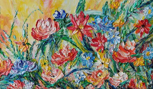 Blumenmeer by Kerstin Meyer, Painting for Sale on Select